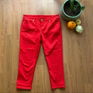 Tory Burch cropped slim boot jeans